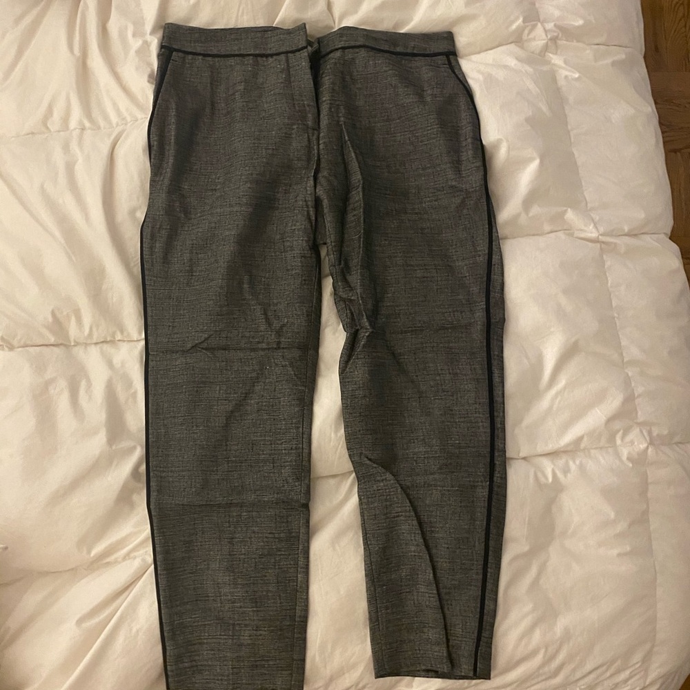 Grey and black ankle trousers